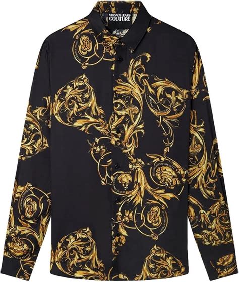 versace uomo camucia oversize blu elettrico|Camicie da uomo di Versace Jeans Couture .